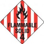 Class 4.1 Dangerous Goods Warning Triangle Class 4.1 Dangerous Goods Warning Triangle