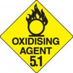 Class 5.1 Dangerous Goods Warning Triangle Class 5.1 Dangerous Goods Warning Triangle